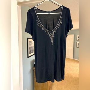 Valerie Bertinelli cotton, beaded shirt.